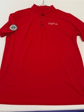 PAFCA Flight Dispatch Men's Red Nike Polo Shirt- XL